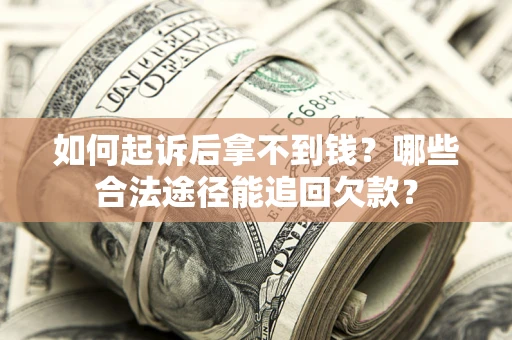 武汉如何起诉后拿不到钱？哪些合法途径能追回欠款？
