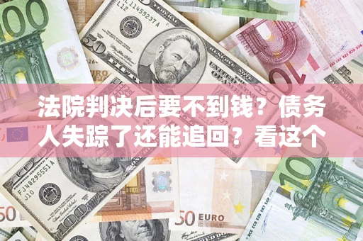 武汉法院判决后要不到钱？债务人失踪了还能追回？看这个方法！