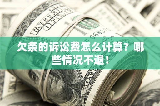 武汉欠条的诉讼费怎么计算？哪些情况不退！