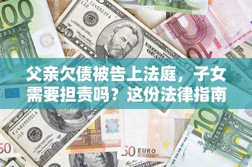 武汉父亲欠债被告上法庭，子女需要担责吗？这份法律指南必须看完
