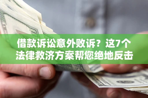武汉借款诉讼意外败诉？这7个法律救济方案帮您绝地反击！
