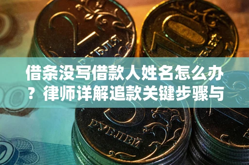 武汉借条没写借款人姓名怎么办？律师详解追款关键步骤与证据链构建