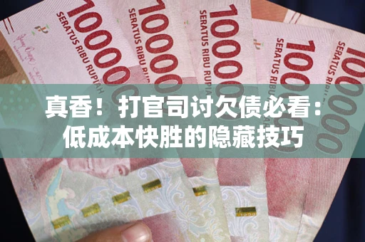 武汉真香！打官司讨欠债必看：低成本快胜的隐藏技巧
