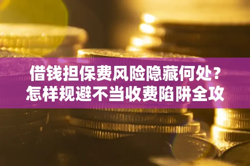 武汉借钱担保费风险隐藏何处？怎样规避不当收费陷阱全攻略！